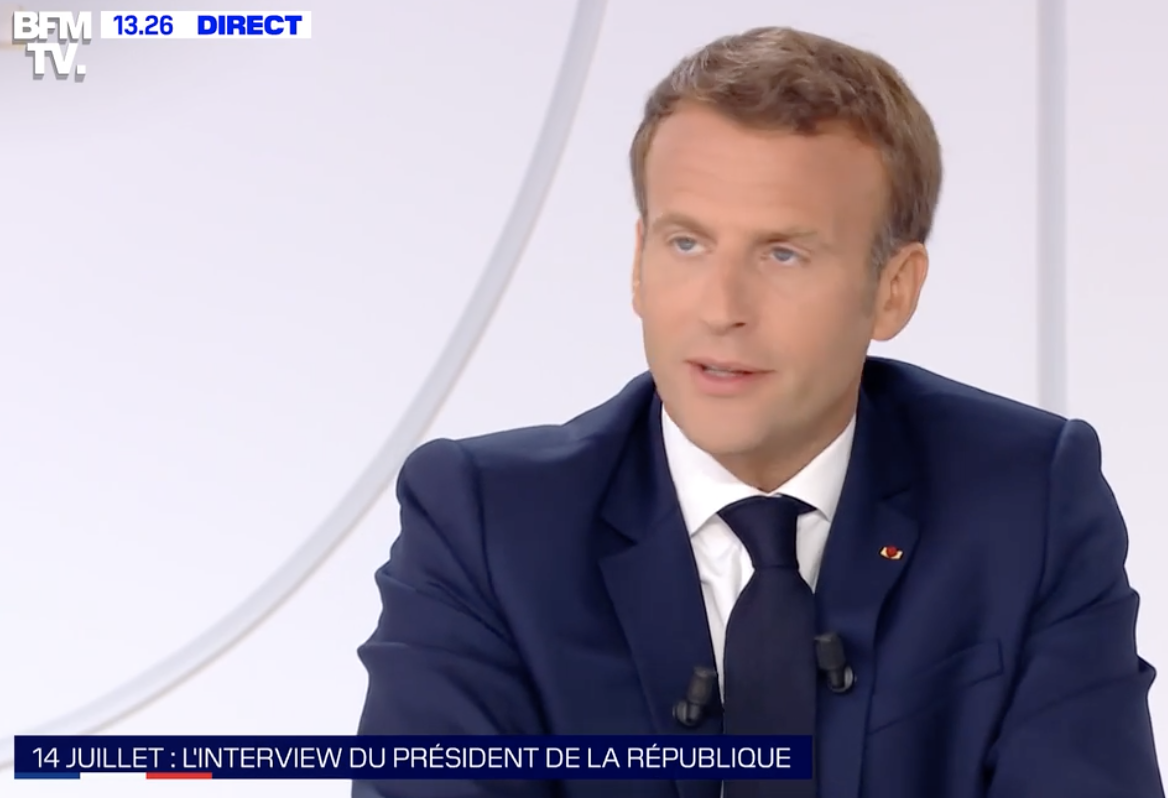 Emmanuel Macron 14 juillet 2020